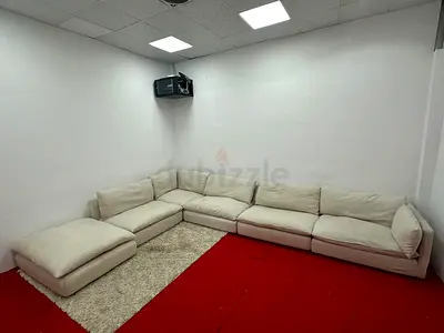 As perfect condition crate barrel modular sofa