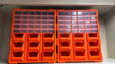 Tactix 30-Drawer Storage Bin Organizer – Workshop Storage Solution