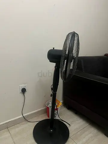 Black Pedestal Stand Fan