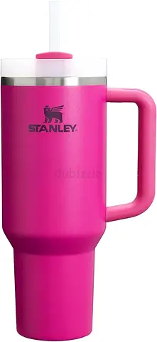 Stanley 30oz Pink Insulated Tumbler with Straw and Handle - Gently Used