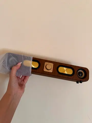 Slim Wooden Bluetooth Tower Speaker - Portable Home Audio Speaker