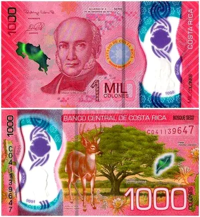 Banknote Costa Rica