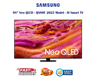 Samsung 98 Inch Neo QLED AI Smart TV - QN90F 2025 Model - 120Hz Gaming - FREE DELIVERY, INSTALLATION