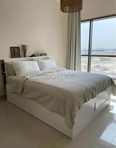 Ikea King Brimines Bed frame with Ikea King Mattress
