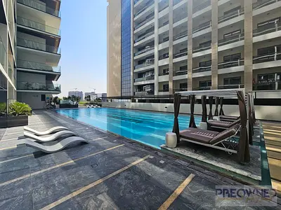 Furnished 1BR Apartment | Binghatti Creek | Multiple Views | Balcony & Pool Access