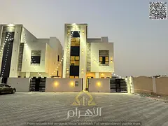 With electricity, water, and air conditioning | Own a luxury villa in Al Helio 2, Ajman | 6 master b
