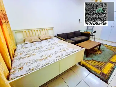 استوديو مفروش بالكامل للإيجار الشهري في عجمان