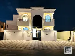 Luxury villa for sale in Al Helio, Ajman. Modern design and ideal spaces for families. Price include