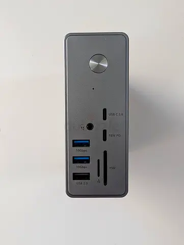 TobenONE DisplayLink Docking Station Triple Monitor with UK 120W Power Adapter
