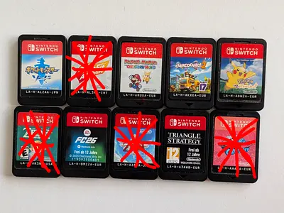 Lot of 11 Nintendo Switch Game Cartridges – Various Titles ( Mario, Pokémon, etc.)