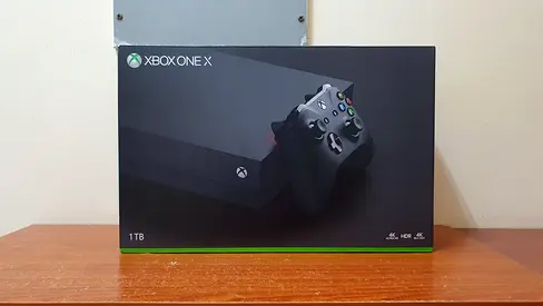 Xbox One X 1TB Console with Box and Wall Bracket  - Good Condition