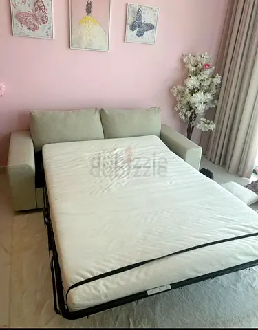 Vimle Light grey 2-seater sofa bed with mattress - good condition