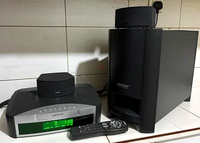Bose Home Audio System with Subwoofer and Remote - Good Condition