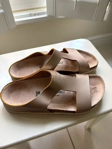 Beige Slip-On Cork Footbed Sandals - Comfortable Casual Slides