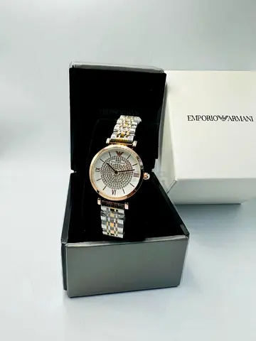Emporio Armani Ladies Two-Tone Stainless Steel Watch - Like New