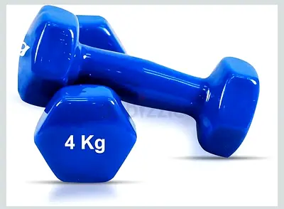 VINYL DUMBBELLS=4KG