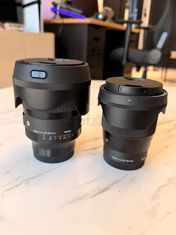 Sigma 50mm and 16 mm f1.4 sony lens