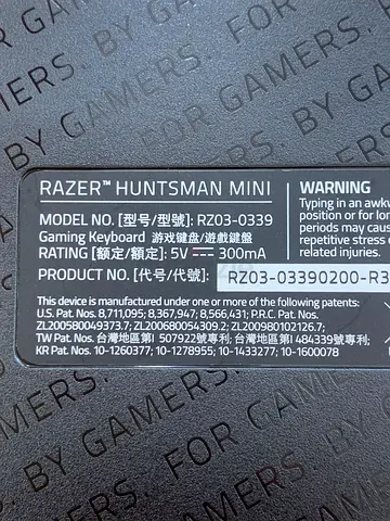RAZER Huntsmen Mini Gaming Keyboard