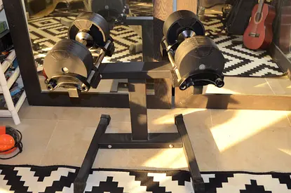 NUO / Flexbell Adjustable Dumbbell Set 2–20kg with Stand – Excellent Condition