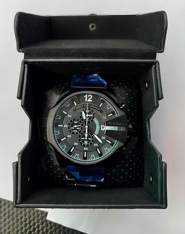 Mega chief chronograph watch mate black