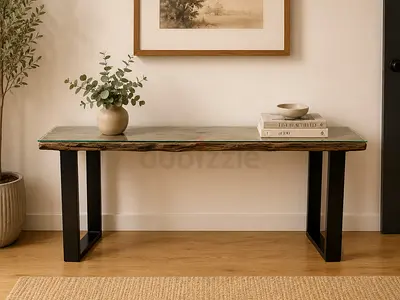 Marina Home Railway Wood Console Table
