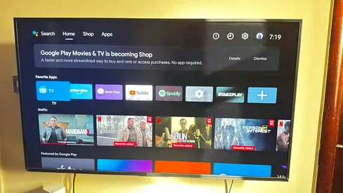 Sony Bravia 55”Smart LED TV with Samsung Sound Bar and Subwoofer Good Working Condition