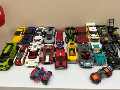 Collection Lego of Toy Cars and Vehicles - Assorted Diecast/Plastic Models