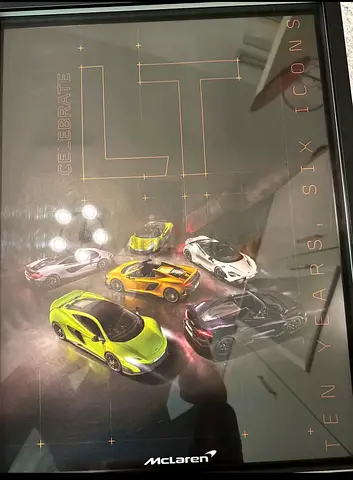 Mclaren poster gifted straight from McLaren to me (price is negotiable)