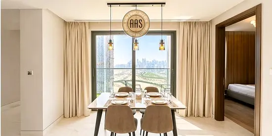 Burj Khalifa view •• luxurious & lavish furnished 1bhk •• ready to move •• hot offer •• spacious layout