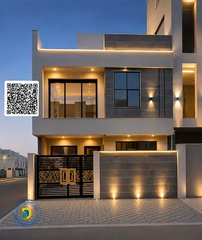 A 6-bedroom villa in Al Yasmin, Ajman, available at an excellent price including registration and ownership fees.