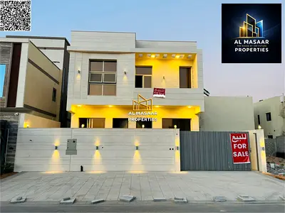 Villa in Al Bahia, freehold ownership including registration and ownership fees, luxurious lifestyle with modern architectural design and high-end fin