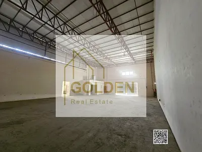 371kW Power | Industrial warehouse equipped with two entrances for annual rent in Umm Al Quwain | Ready for handover
