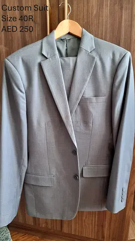 Custom Mens Suit Grey Size 40R