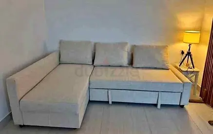IKEA Beige FRIHETEN L Shape Sofa 204 x 140 cm