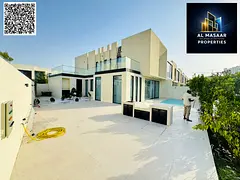 Corner villa overlooking a golf course, land area 4200 sq m, custom finishing with a private pool, p