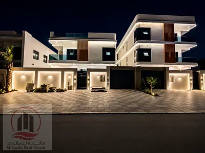 For sale, a villa in Ajman Al Al Alia, 7 master rooms, a Majles room, a hall, maid room, freehold for all nationalities, Installment