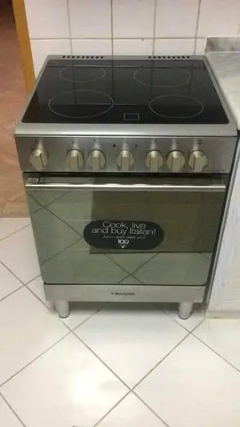 Bompani latest model electric ceramic 4 hobs stove oven fan cooking range 60x60 freestanding cooker