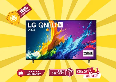 LG 75 Inch QNED 75QNED80 - Brand New 4K Smart TV AI Magic remote HDR10 webOS24 -  Free Delivery