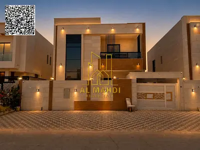Villa for sale in Al Yasmin, 5 bedrooms, near Al Hamidiya Park and all services, super deluxe finishing