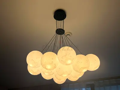 2 Ceiling lights - Moon style