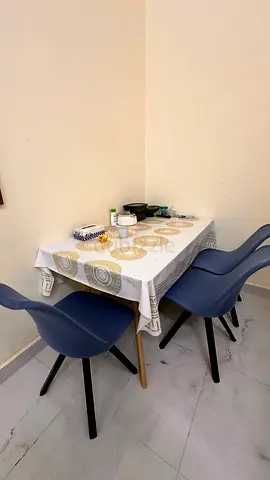 Modern Dining Table with Three Chairs