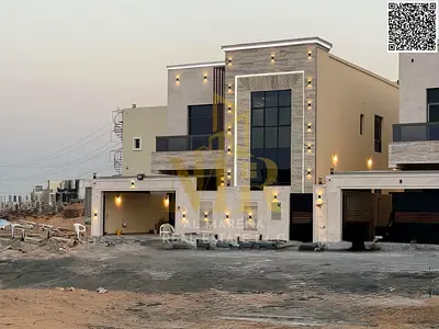 Luxury villa for sale in Al-Haliu with a modern design and a fully equipped kitchen, price including registration fees.
