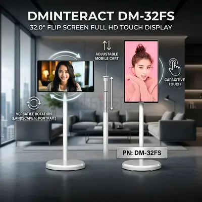 DMInteract DM-32FS 32.0 Inches Mobility Interactive Full HD Flip Screen Display