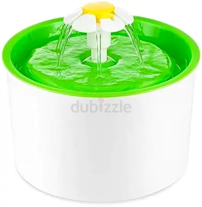 Electric Flower Fountain Water Dispenser for Cats and Small Pets - 2L