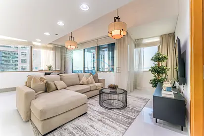 3BR with Sea View, Short Stroll From Marina Walk and JBR Beach, With Easy Access to Tram and Metro