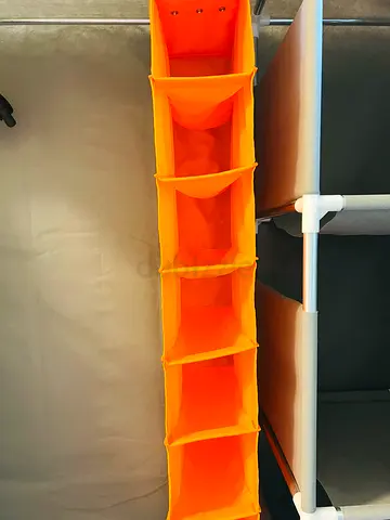 Orange Hanging Fabric Organizer