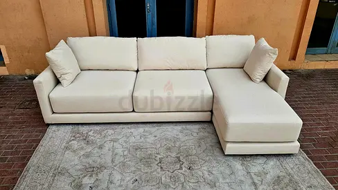 Like A New Condition High Quality Crate Barral Gather two pieces sectional sofa