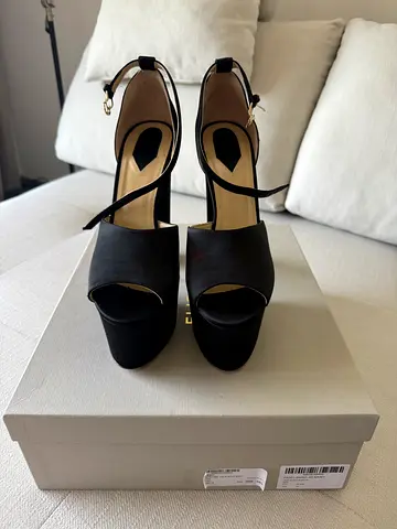 Elie Saab Satin heels 16cm size 40 (UK 7) brand new