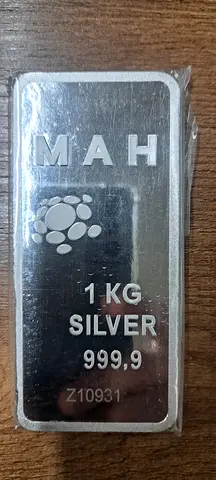 MAH 1 KG Silver Bullion Bar 999.9 Purity