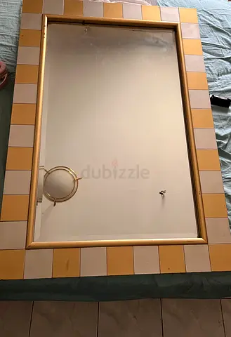 ‏ vintage wooden mirror